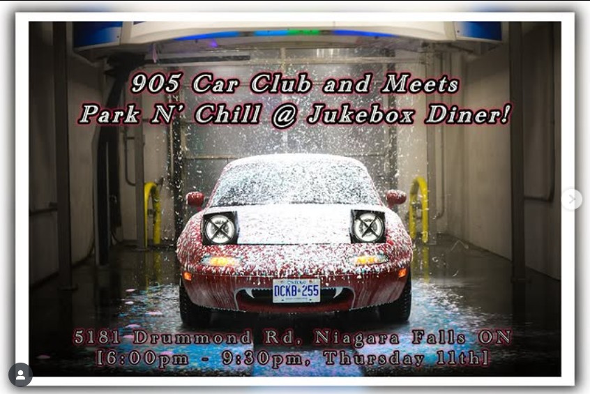 905 Car Club and Meets - Park N' Chill @ Jukebox Diner! flyer
